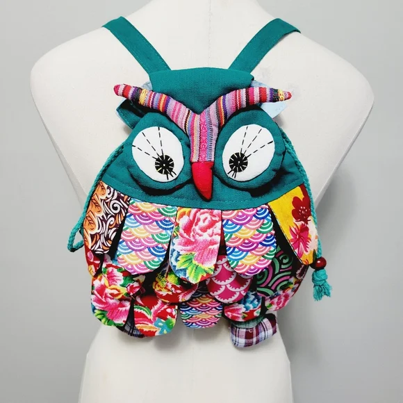 Handmade | Bags | Handmade Baroque Artisan Owl Backpack 